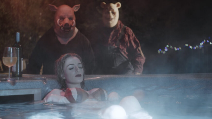 Escenas iniciales de la película de terror de Winnie the Pooh