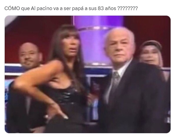 meme sobre la noticia de que Al Pacino será papá a los 83 años 