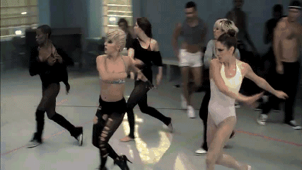 Gif video de lady gaga marry the night baile