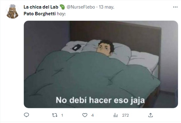 meme de Pato por comentario que le hizo a Halle