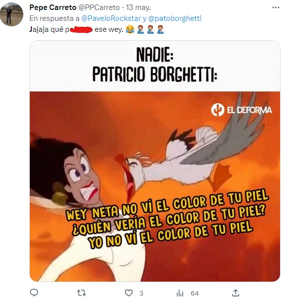 meme de La Sirenita por Pato Borghetti