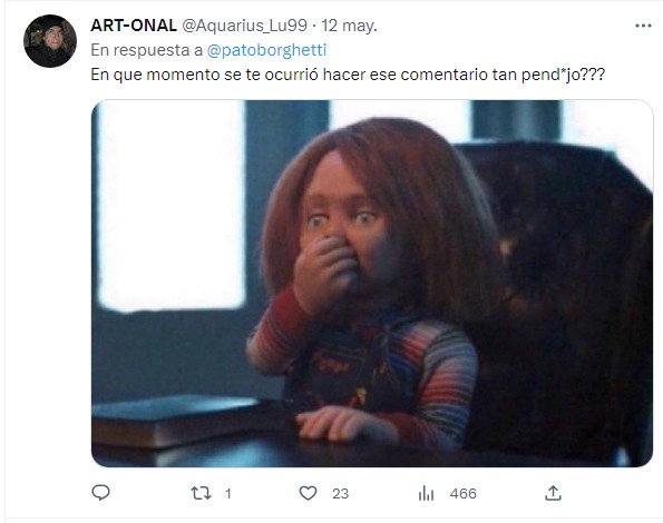 meme de Choky por Pato Borghetti