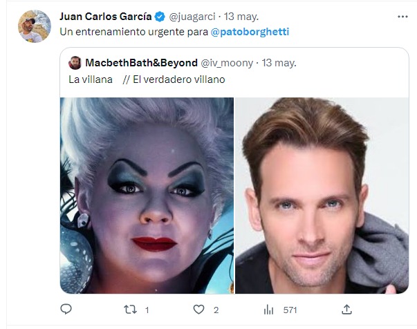 meme de Úrsula con Pato Borghetti