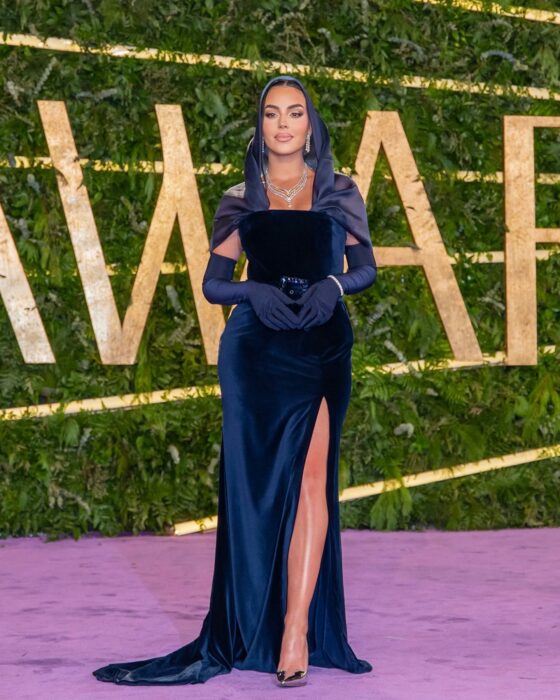 Georgina Rodríguez en una alfombra roja en Arabia Saudita 