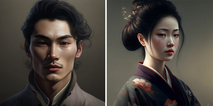 estándar de belleza del hombre y la mujer de Japón según la inteligencia artificial