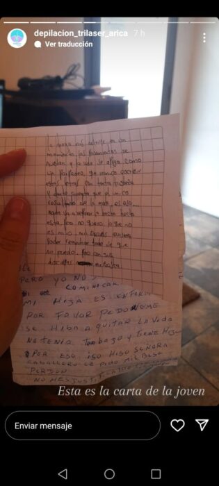 Cartas de disculpas por robo