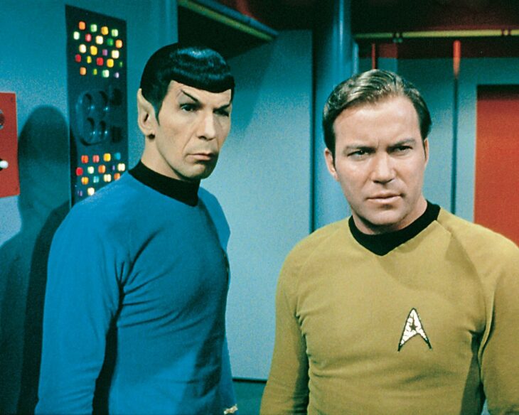 William Shatner y Leonard Nimoy, en Star Trek