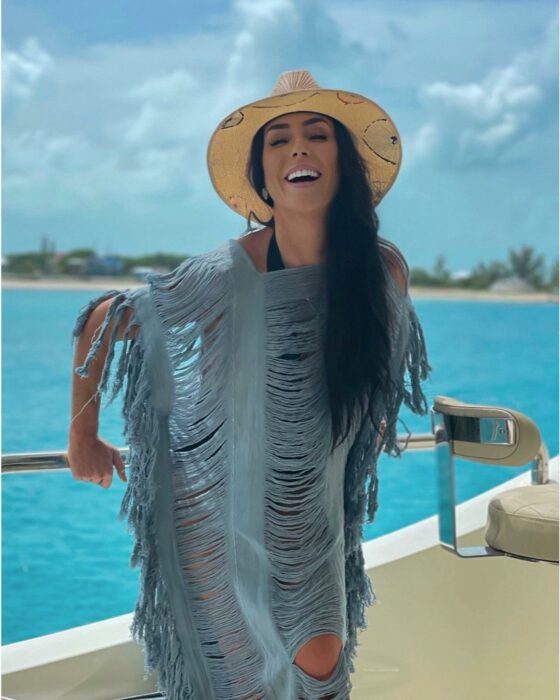Inés Gómez Mont en un ya te en el mar