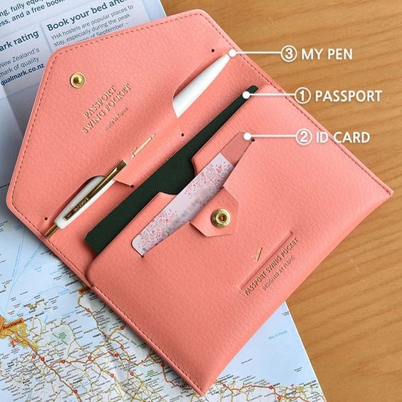 Cartera para pasaporte