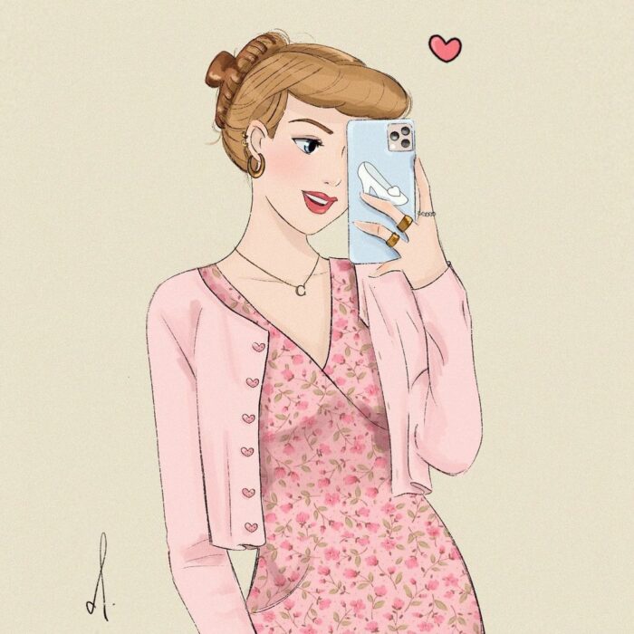 Cenicienta moderna ilustración