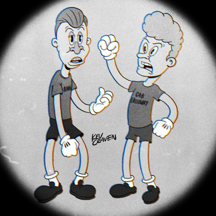 Beavis y Butthead dibujados si hubieran sido animados en el año 1930