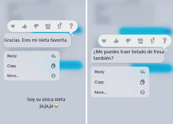 Conversación de Megan con su abuelo