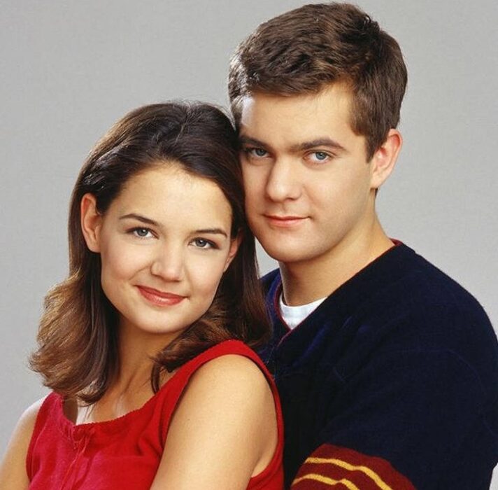 Katie Holmes y Joshua Jackson en Dawson's Creek