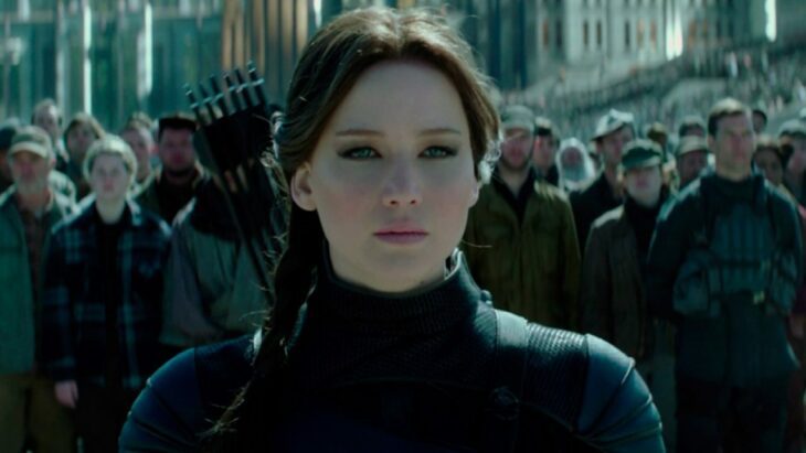 Jennifer Lawrence en su papel de la película Los Juegos del Hambre