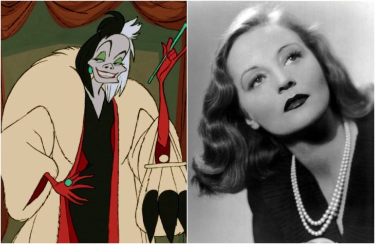 Cruella de Vil, villana películas Disney, Inspirada en la actriz Tallulah Bankhead