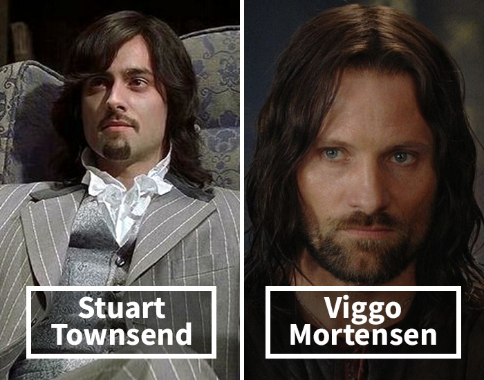 Stuart Towsend por Viggo Mortensen en El señor de los anillos