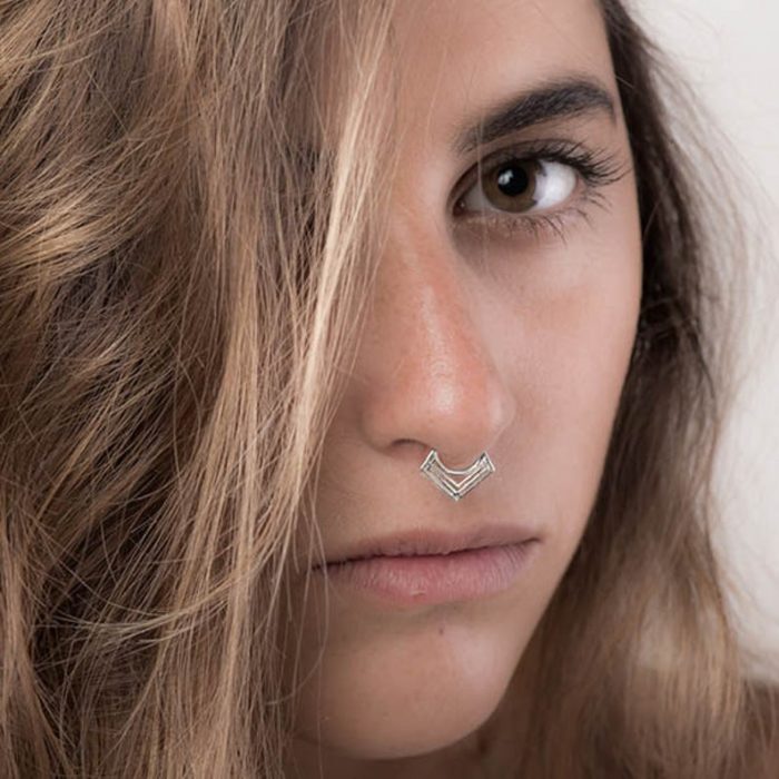arete falso, simulador de perforación, para la nariz