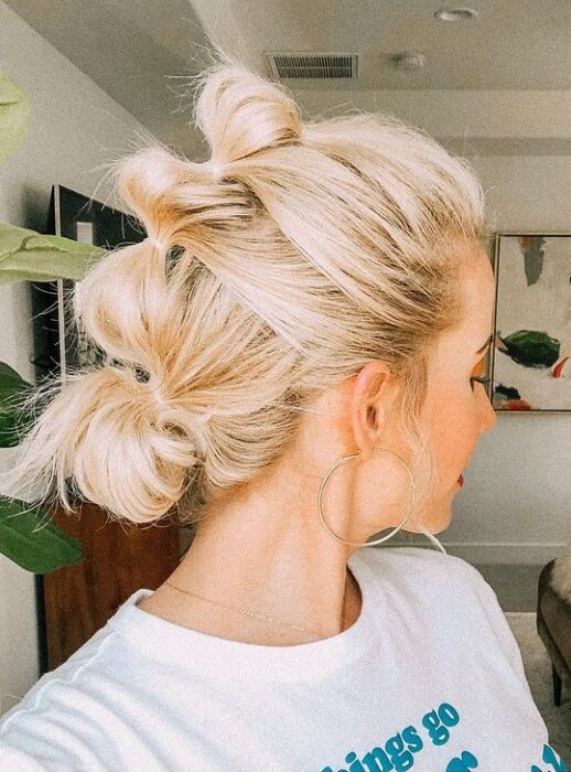 Chica con mohicano de trenzas bubble o burbujas; 13 Trenzas estilo 'bubble' para darle un giro a tu clásico peinado