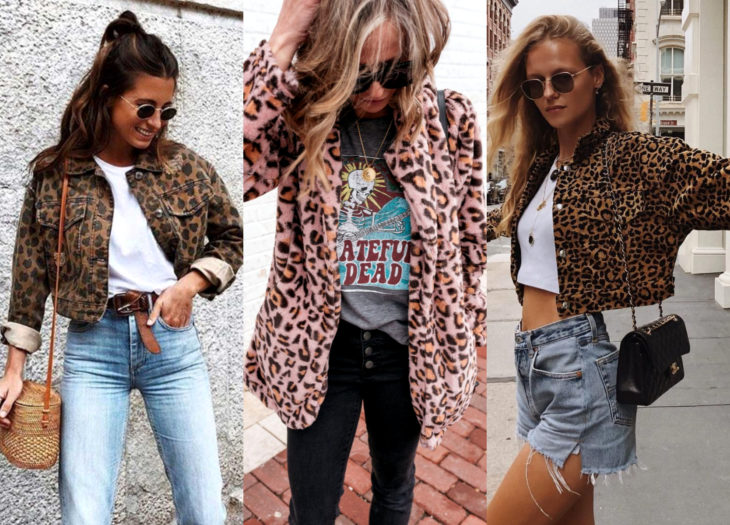 Outfits con prendas de animal print de leopardo, chaquetas