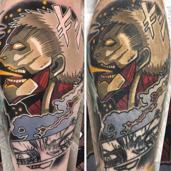 Titán; 14 Tatuajes en el día en que se hicieron vs actualmente