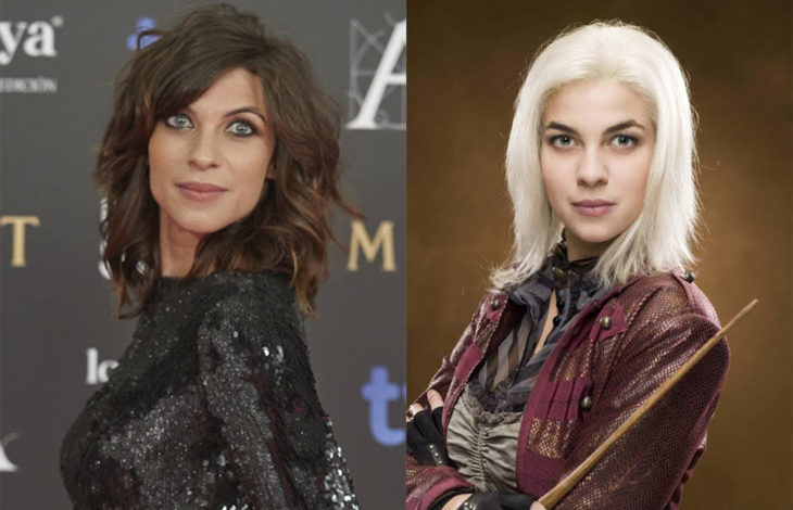 Natalia Tena en su papel de ninfadora de Harry Potter