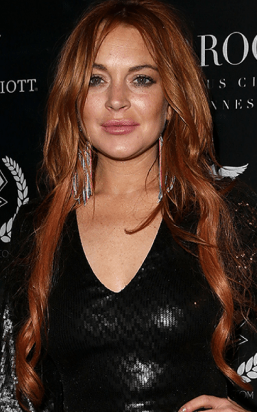 Lindsay Lohan con extensiones de cabello