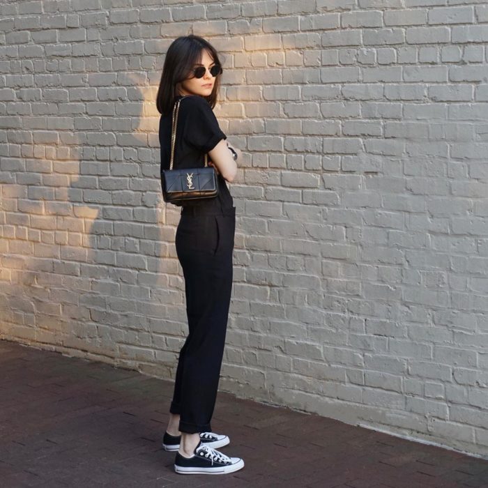 Total black outfit para verano y entretiempo