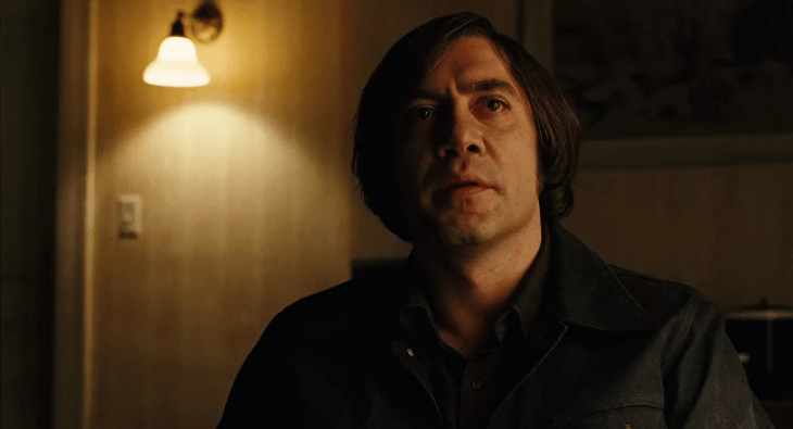 Javier Bardem caracterizado para la película No es país para viejos
