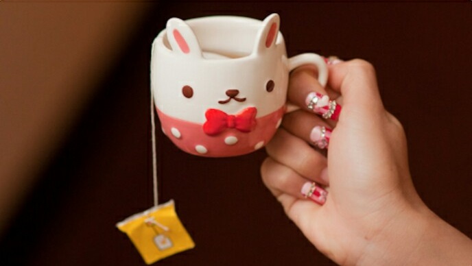 Taza en forma de conejito