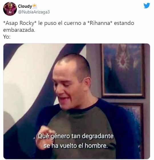Memes traición de A$AP Rocky a rihanna por infidelidad