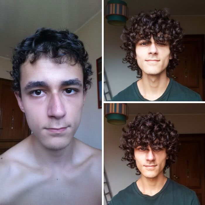Hombres sexis con el cabello largo 