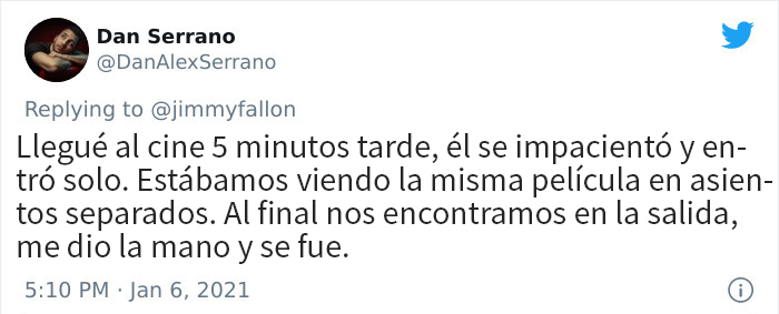 Historias en twitter sobre las peores primeras citas
