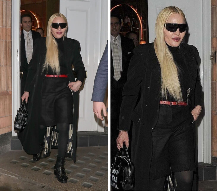 Fotografías de Madonna saliendo de un restaurante en Londres
