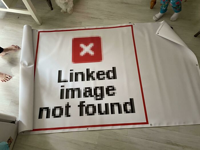 Baner en el suelo