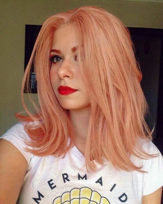 cabello coral; Ideas para un cabello neón