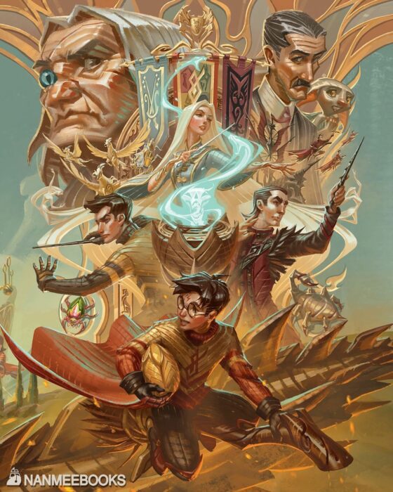 Harry Potter y el cáliz de fuego ;Artista da toque vintage al mundo mágico de "Harry Potter"