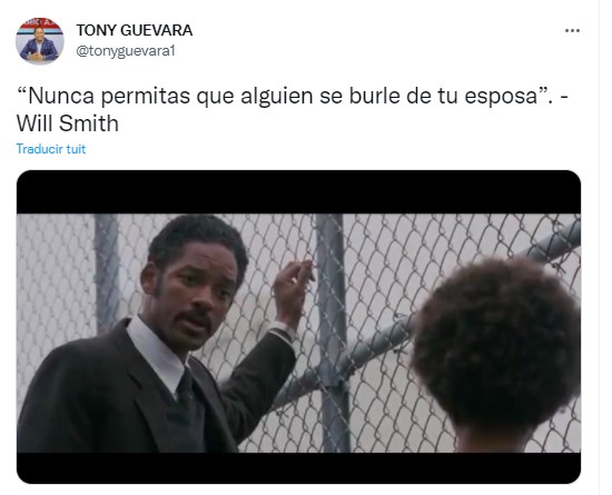 Meme del momento entre Will Smith y Chris Rock