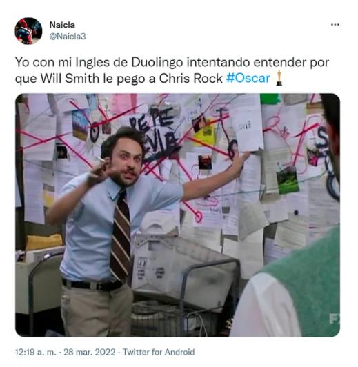 Meme del momento entre Will Smith y Chris Rock
