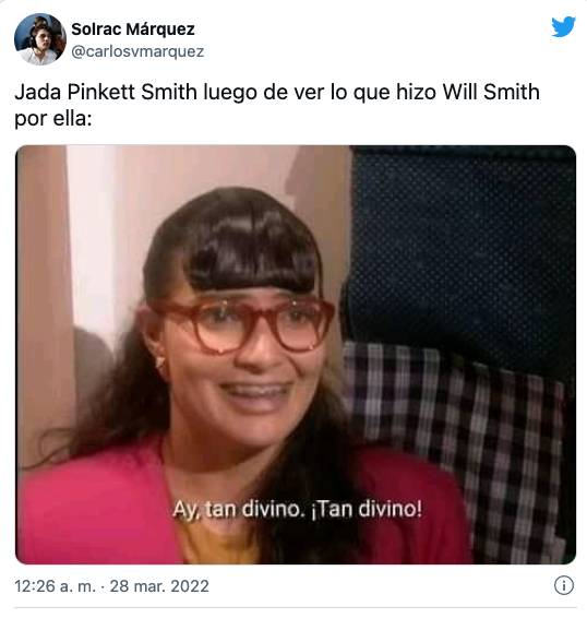 Meme del momento entre Will Smith y Chris Rock