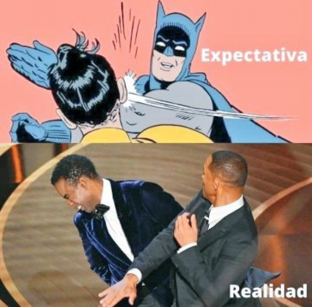 Meme del momento entre Will Smith y Chris Rock