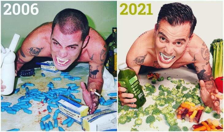 Actor Steve-O en una sesión de fotos por 15 años sobrio