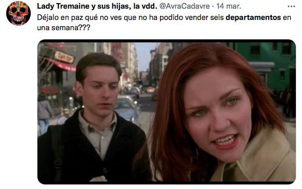 meme de Peter Parker y Mary Jean 