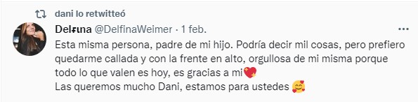 Mensaje de WhatsApp de un hombre para dejar a su hija