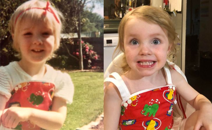 niña sonriendo; Fotos antes y ahora que nos traen el aroma de la nostalgia