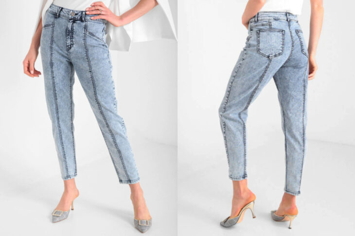 Skinny jeans azul claro
