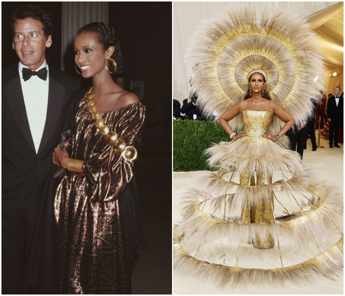 Iman en 1981 Vs. 2021