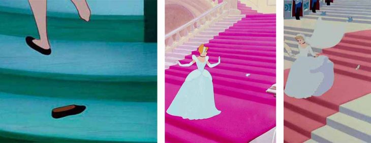 3 escenas donde Cenicienta perdió un zapato