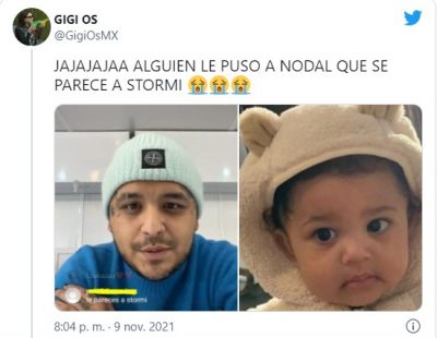 Memes sobre la comparación de Nodal con Stormi Webster