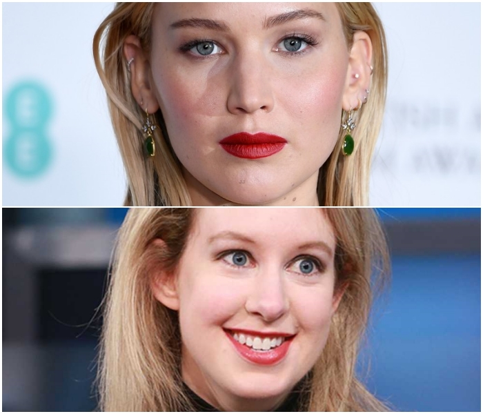 Jennifer Lawrence y Elizabeth Holmes