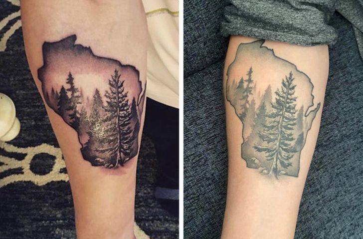 Bosque; 14 Tatuajes en el día en que se hicieron vs actualmente